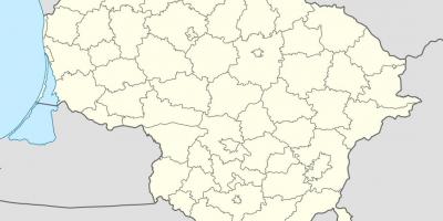 Mapa ng Lithuania vector